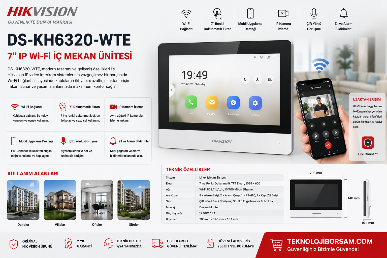Hikvision İnterkom Sistemleri Rehberi | Görüntülü Diafon, Villa ve Apartman Çözümleri | Teknolojiborsam