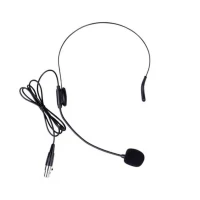 Headset Mikrofon - 3 Pin Mini XLR Plug Headset Mikrofonu - Siyah (Mini XLR Jak)
