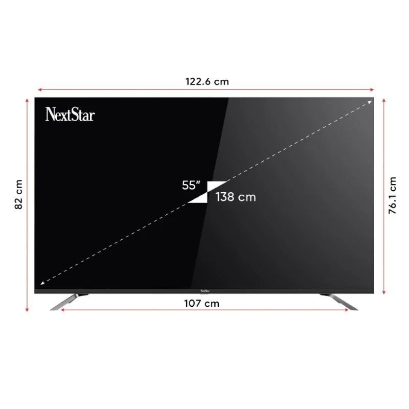 YE-55IDG11 55'' 140 Ekran Uydu Alıcılı 4K Ultra HD Google MiniLED TV-5