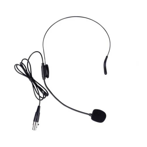 Headset Mikrofon - 3 Pin Mini XLR Plug Headset Mikrofonu - Siyah (Mini XLR Jak)