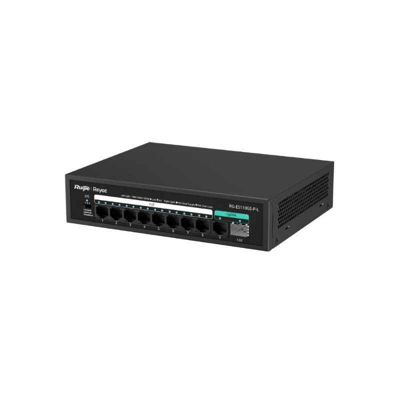 RUIJIE REYEE RG-ES110GS-P-L 8 PORT 10/100/1000 8 PORT POE 1XGE UPLINK 1 X SFP 120W YONETILEMEZ DESKTOP SWITCH-2