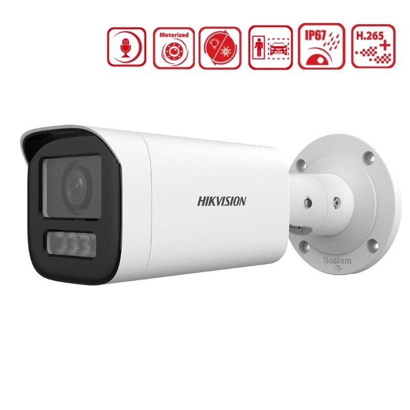 Hikvision DS-2CD1643G2-LIZSU/SL 4 MP ColorVu Sesli &amp; Işıklı IP Kamera | Varifocal