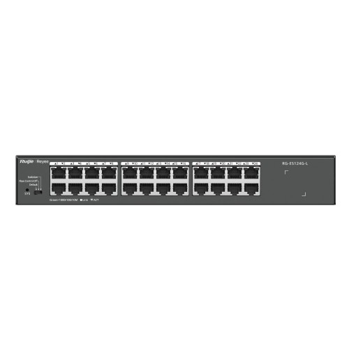 RUIJIE REYEE RG-ES124G-L 24 PORT 10/100/1000 YONETILEMEZ RACK MOUNT SWITCH METAL KASA
