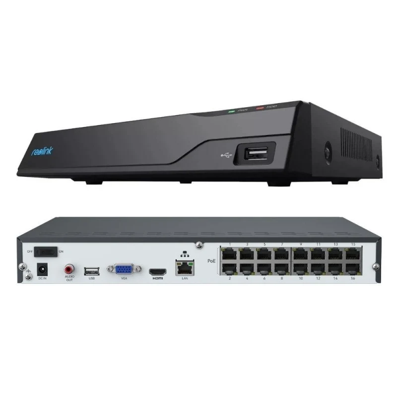 Reolink NVS16 16 Kanal PoE NVR Kayıt Cihazı – 4K Destekli, HDD’siz-1