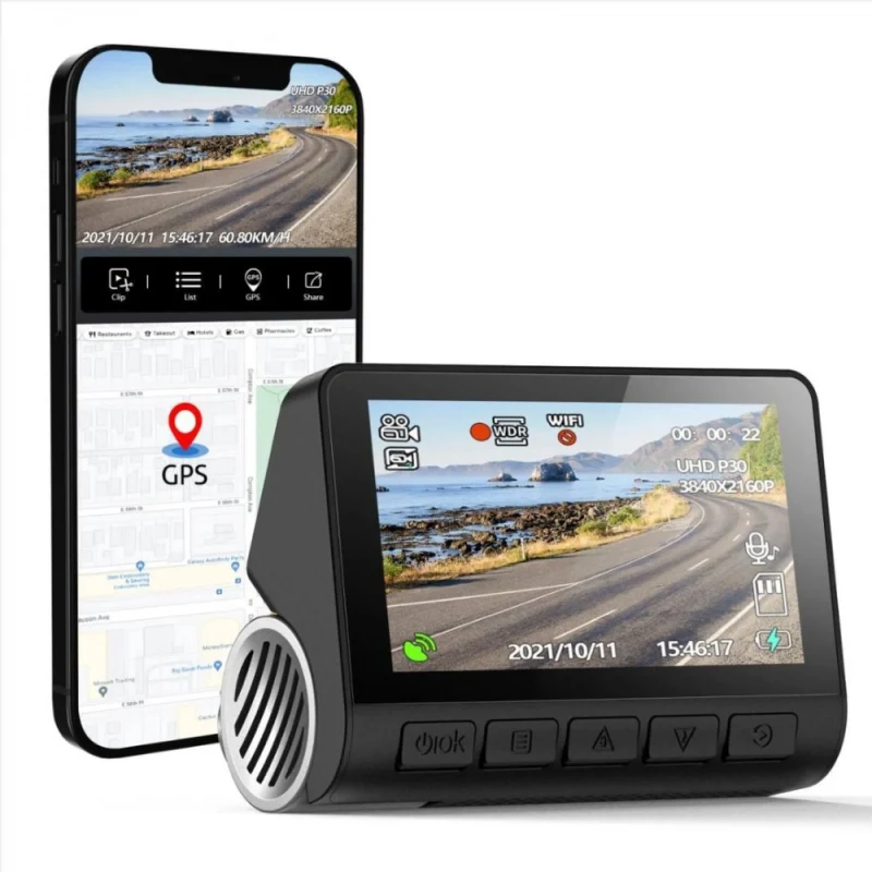GO-4K GPS WiFi ARAÇ Kamerası -1