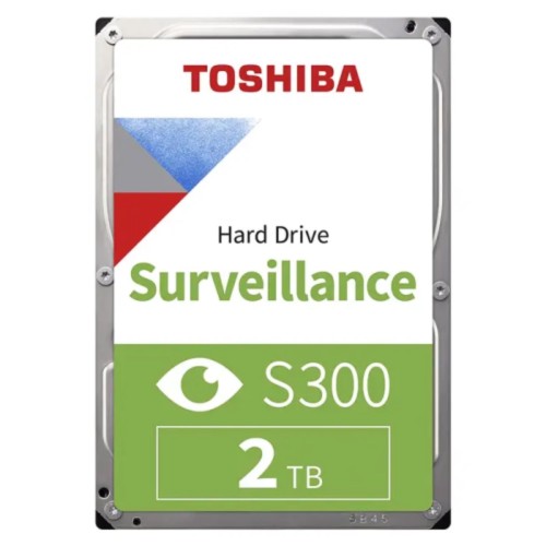 TOSHIBA S300 3.5", 2TB, 128Mb 5400 Rpm, 7/24 Güvenlik HDD (Türkiye Distribütörü Garantili)