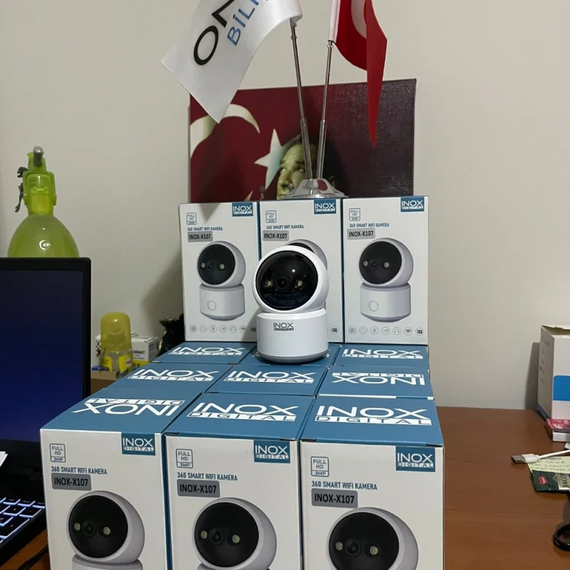 inoxdigital - X107 3MP Bebek / Bakıcı / Evcil Hayvan Kablosuz WİFİ Güvenlik Kamerası-3