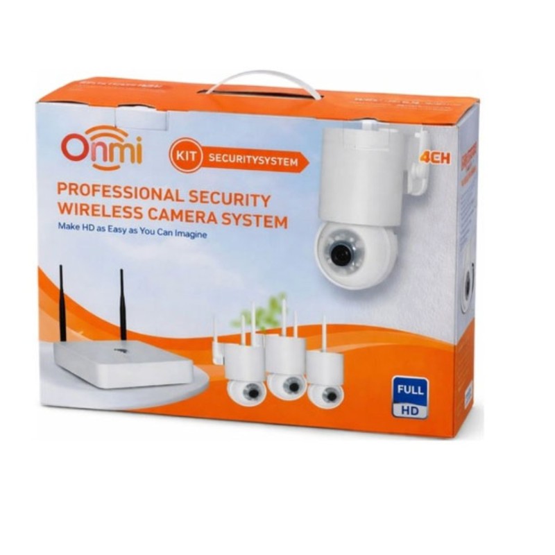 4 Kanal Nvr + 3Mp 4 Kamera Full Color Mik. PTZ Wifi Set-1