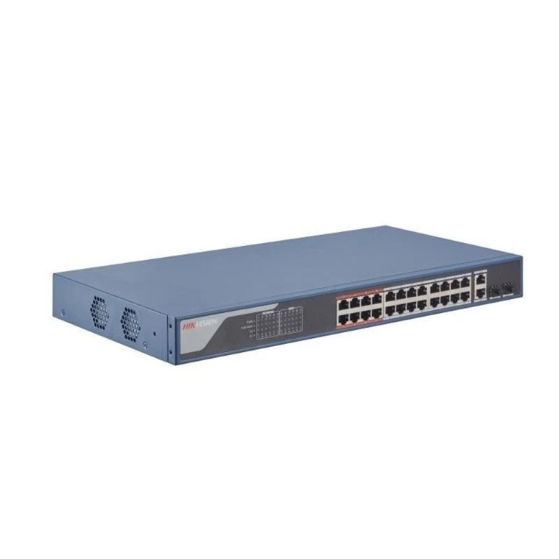 HIKVISION DS-3E1326P-EI 24 PORT 10/100 24 PORT POE 2 PORT GBIT UPLINK 370W YONETILEBILIR SWITCH