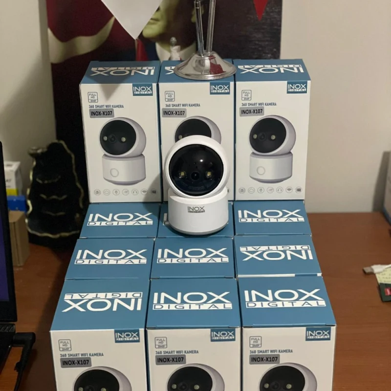 inoxdigital - X107 3MP Bebek / Bakıcı / Evcil Hayvan Kablosuz WİFİ Güvenlik Kamerası-2