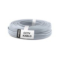 100 Metre 0,22 CCTV Kablo | Güvenlik Kamerası Koaksiyel Kablo