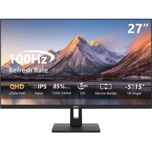27" DAHUA LM27-C301B 2K IPS 5ms 100Hz 300nt Display HDMI Vesa, Blue Light Filter