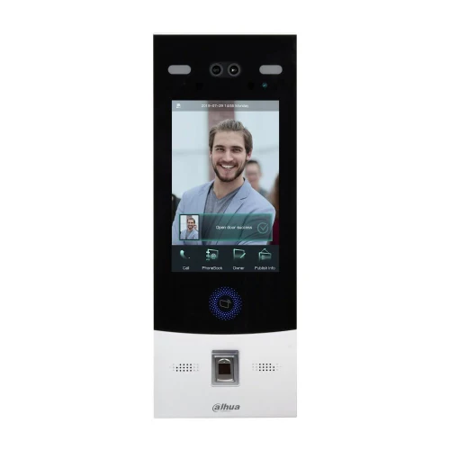 Dahua VTO7541G-S2 IP Yüz Tanıma Apartman Kapı Paneli – 8” Dokunmatik, AI Yüz Tanıma, Kart/Şifre/Parmak İzi, IP66