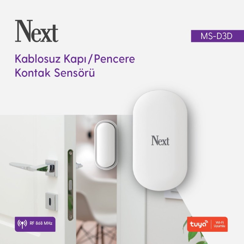 NEXT MS-D3D KABLOSUZ ALARM - KAPI / PENCERE SENSORU-3