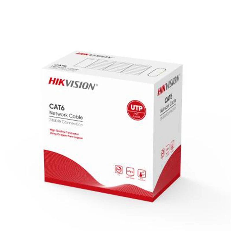 HIKVISION 1LN6UZC0 U/UTP 305 METRE PVC 24 AWG %100 BAKIR GRI RENK CAT6 Kablo-1