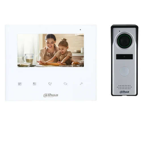 Dahua DHI-KTA04 Analog Video Interkom Kiti | 4.3" Ekranlı Görüntülü Diafon Sistemi