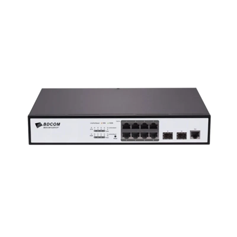 BDCOM S2510-P 8 Port Gigabit PoE+ Yönetilebilir Switch-1