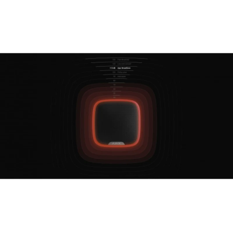 AJAX StreetSiren, Kablosuz, Harici Siren, SİYAH-2