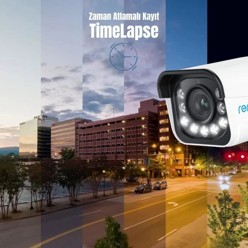 Reolink P430 8MP 4K IP Bullet Kamera – 5X Optik Zoom, Motorize Lens, Renkli Gece Görüş, PoE-3