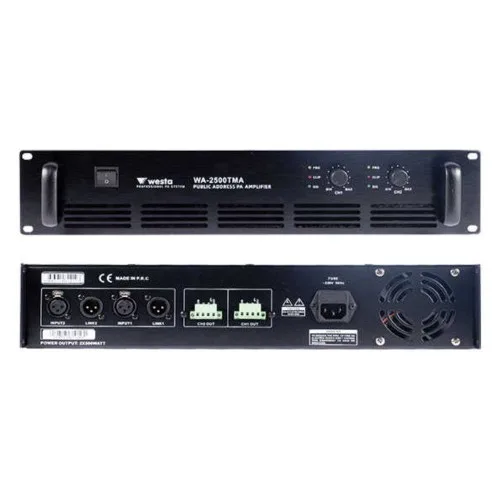 100V - 8 Ohm 2x500 Watt Power Amfi