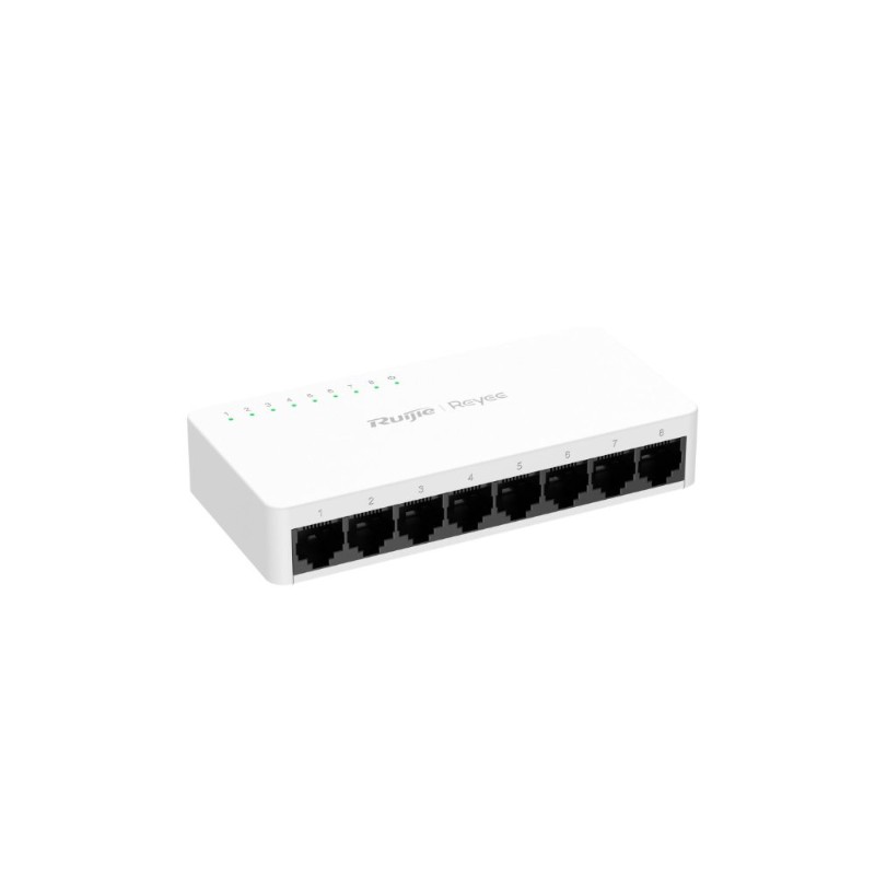 RUIJIE REYEE RG-ES08F 8 PORT 10/100 YONETILEMEZ DESKTOP SWITCH PLASTİK KASA-3