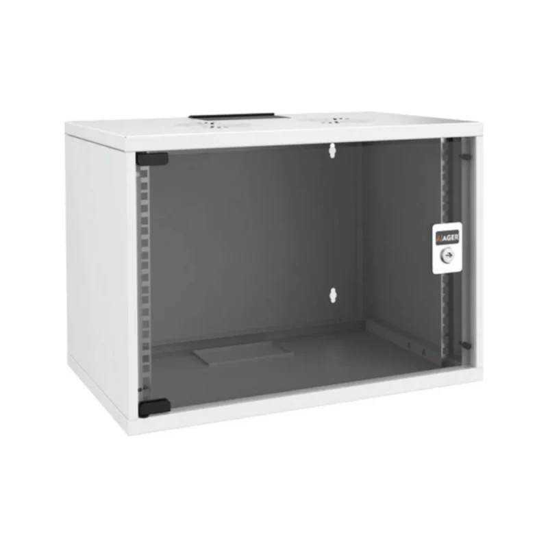 Ager AG-SH12U5440XX-Y 12U 19” Duvar Tipi Rack Kabin – 540x400 mm, Kilitli, Fan Opsiyonlu-1