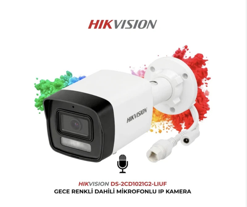Hikvision 4'lü IP Kamera Seti | (4xDS-2CD1021G2-LIUF + DS-7104NI-Q1 + 1TB HDD)-2