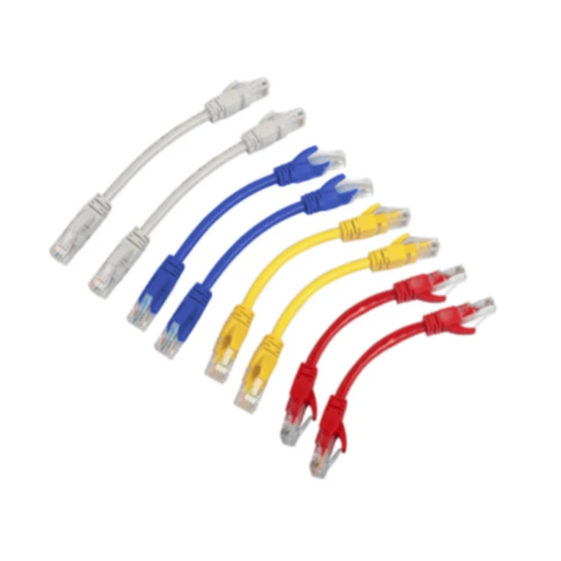 AGER UTP CAT6 0.15m 4x2x28# LSOH Slim Patch Cord Sarı – RJ45 Network Kablosu-1