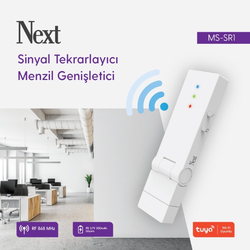 NEXT MS-SA1 KABLOSUZ ALARM - MENZIL GENISLETICI-2