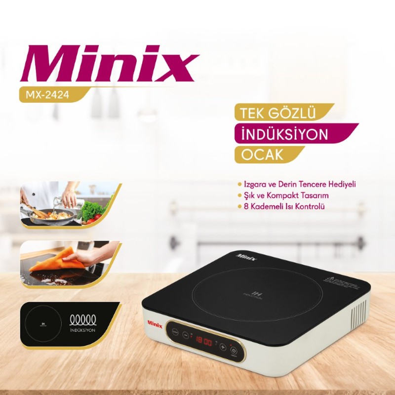 MINIX MX-2424 TEKLI OCAK-7
