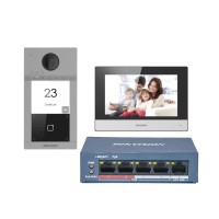 HIKVISION DS-KIS604-S(C) 7" VİLLA TİP IP VIDEO INTERCOM KIT