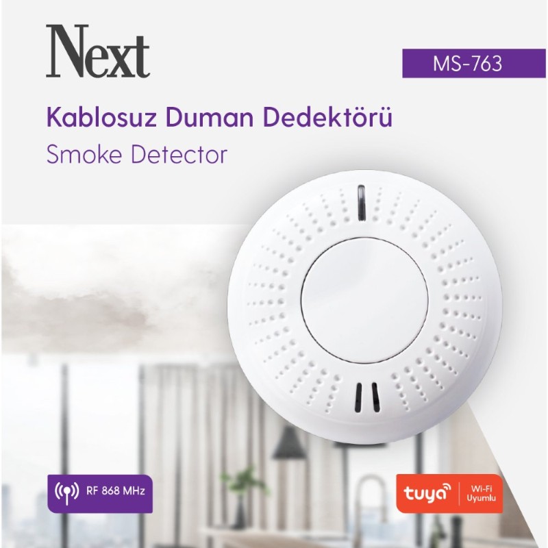 NEXT MS-763 Kablosuz Duman Dedektörü-2