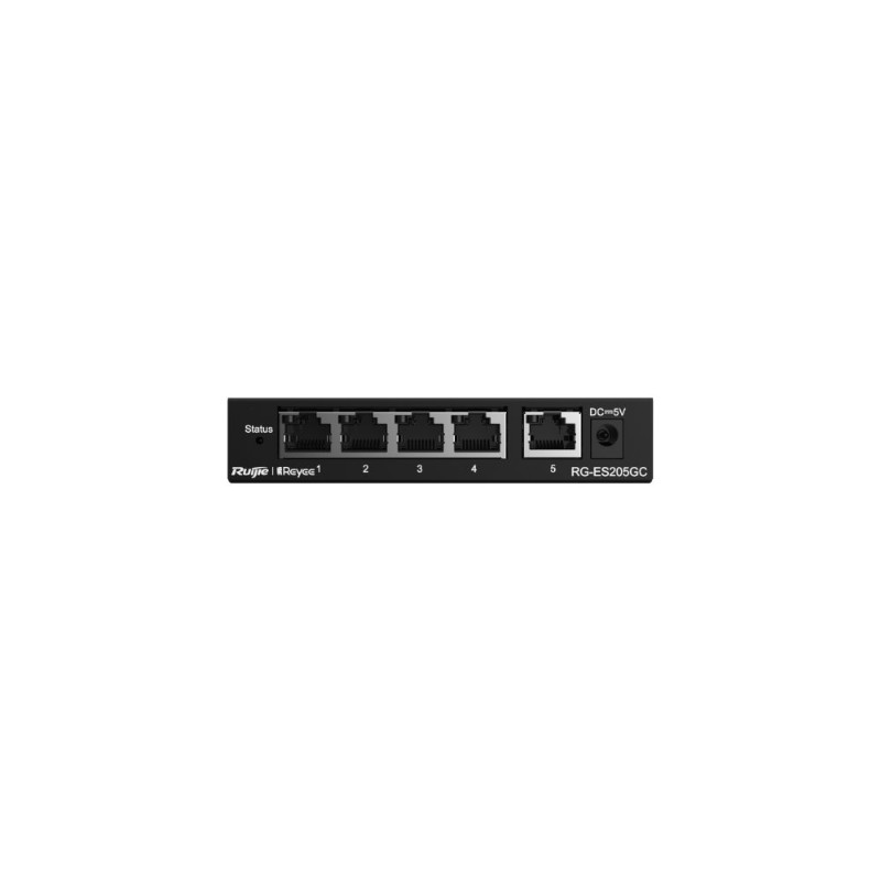 RUIJIE REYEE RG-ES205GC 5 PORT 10/100/1000 RUIJIE CLOUD YONETILEBİLİR DESKTOP SWITCH METAL KASA-3