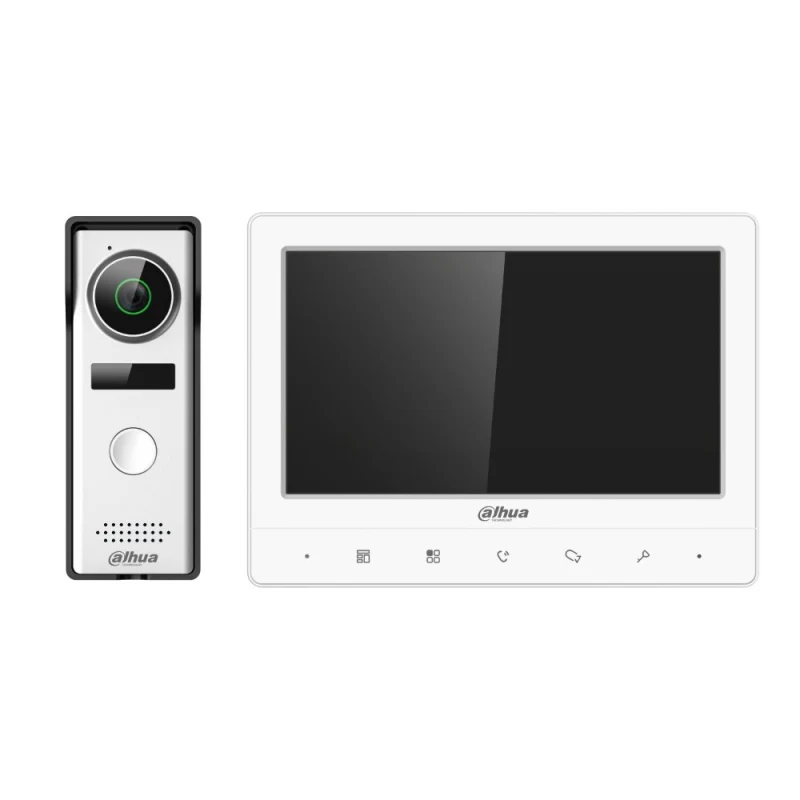 Dahua DHI-KTA02 Görüntülü Diafon Seti – 7” Ekran, Analog 4 Telli, Villa Tipi Interkom-1