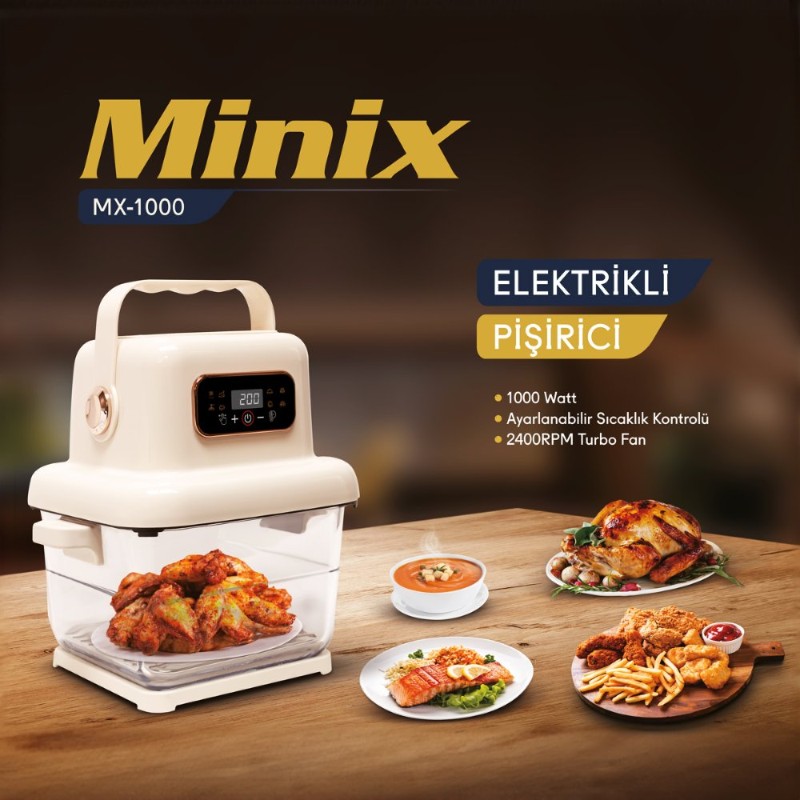 MİNİX MX-1000 Çok Amaçlı Pişirici-6