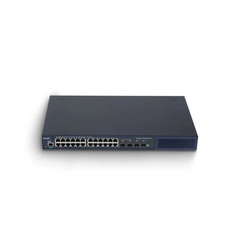 RUIJIE RG-S2910-24GT4SFP-UP-H(V3.0) 24 PORT 10/100/1000 24 PORT POE/POE+ (1-4 PORT HI-POE )4 X 1G SFP 370 WATT YONETILEBILIR RACK MOUNT SWITCH-1