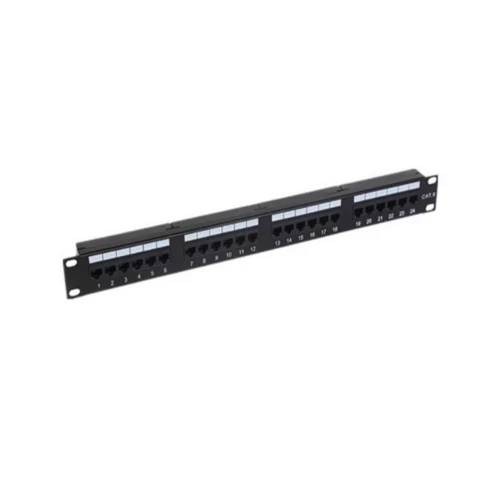 ODS-P24UTP 24 Port Cat6 UTP Patch Panel – 19” Rack Tipi, Krone Tip, Network Dağıtım Paneli