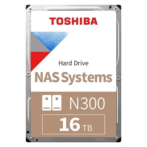 Toshiba N300 HDWG51GUZSVA 16TB 3.5" SATA3 7200 RPM 512MB Cache NAS Hard Disk (Türkiye Distribütörü Garantili)