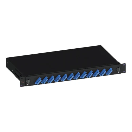 EratSlide 1U 19” 12 Port SC Duplex Rack Tipi Fiber Patch Panel – Boş Kasa