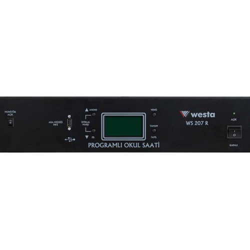 Westa WS-207R Rack Tipi Akıllı Okul ve Fabrika Zil Saati