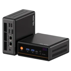 PELADN WO4 Serisi Mini PC – Ryzen 5 5600H, 16GB RAM, 512GB SSD, 2xLAN, Wi-Fi 6, Windows 11 Pro MFF-1