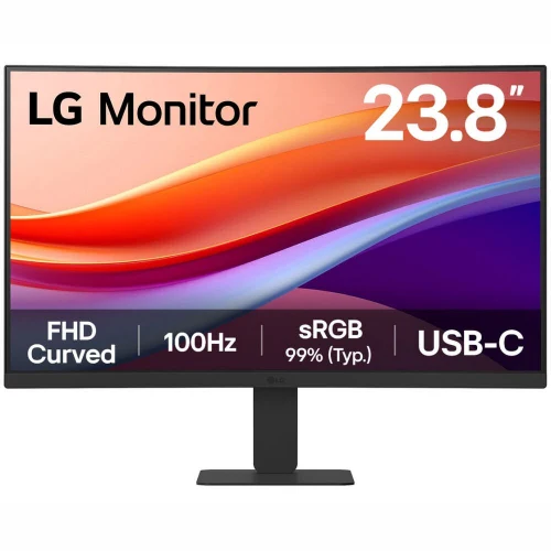 LG 24U421A-B 23.8" Full HD 100Hz USB-C Kavisli Monitör
