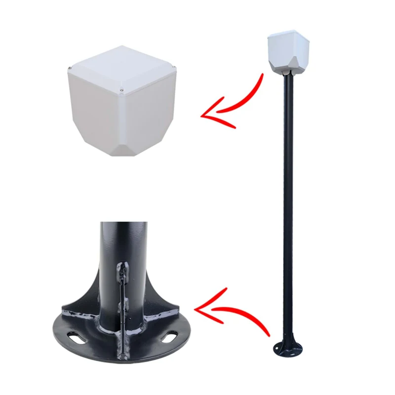 KameraKutusu TRK-200+154 2 Metre Metal Kamera Direği ( TRK-154 Dahil-1