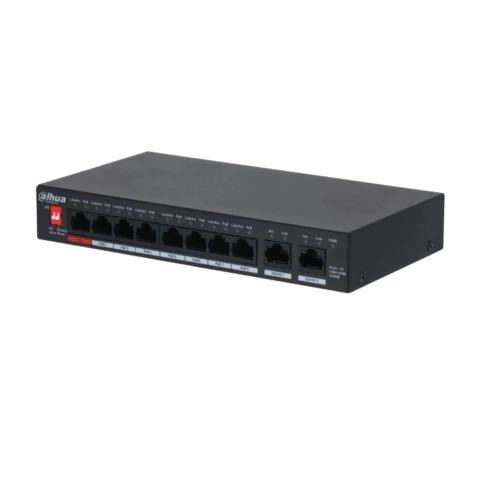 Dahua PFS3010-8ET-96 8 Port PoE Switch | 96W, 2 Uplink