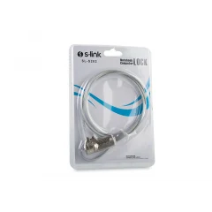 S-LINK SL-S202 Şifreli Notebook Kilidi 110cm Kaplamalı Çelik Kablo Laptop Güvenlik Kilidi