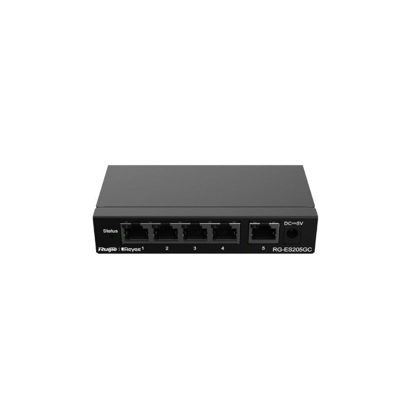 RUIJIE REYEE RG-ES205GC 5 PORT 10/100/1000 RUIJIE CLOUD YONETILEBİLİR DESKTOP SWITCH METAL KASA-2