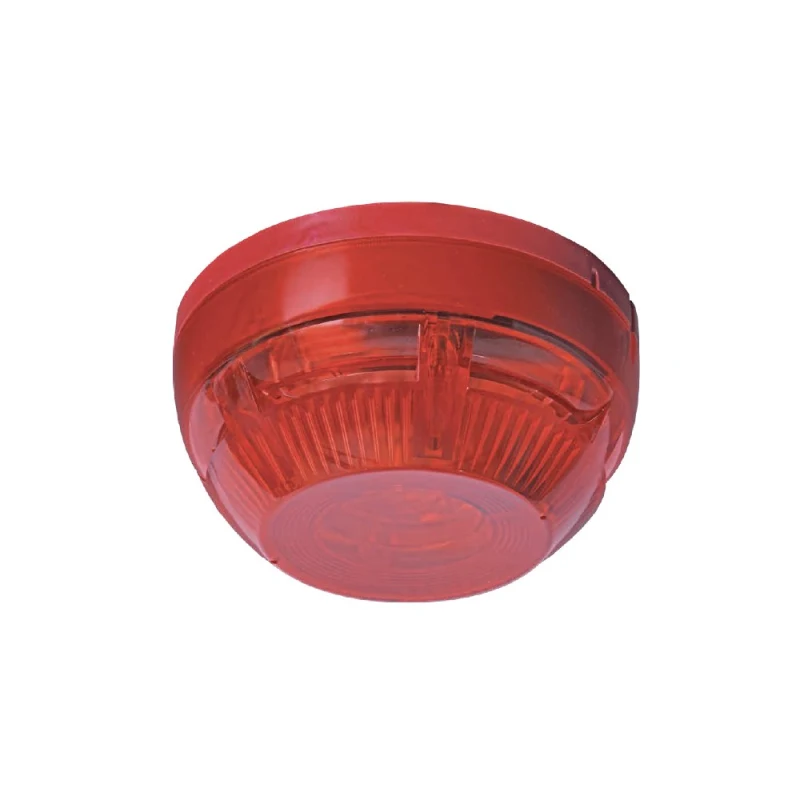Teknim TFS-1182R Adreslenebilir Flaşörlü Yangın Alarm Sireni (Kırmızı)-1