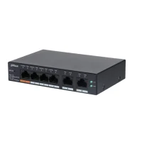 DAHUA CS4006-4ET-60, 4 Port, Megabit, PoE 60W, 2 Port Uplink, Cloud Yönetilebilir, Switch