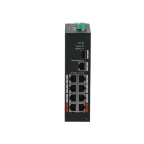 DAHUA PFS3110-8ET-96 8FE PoE Port (96W), 1GE Uplink, 1xSFP Endüstriyel Switch