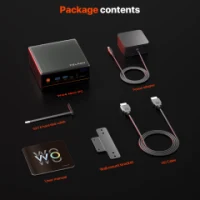 PELADN WO4 Serisi Mini PC – Ryzen 5 5600H, 16GB RAM, 512GB SSD, 2xLAN, Wi-Fi 6, Windows 11 Pro MFF-3